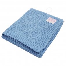 ABP14-BB: Baby Blue Chain Knit Wrap